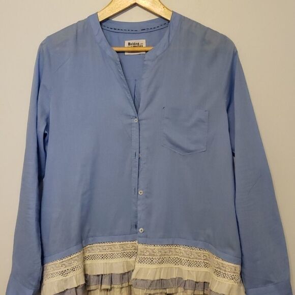 Anthropologie Holding horses peasant blouse size 8 - Picture 1 of 7